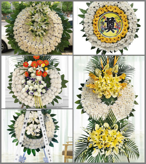 广东汕尾市海丰县梅陇镇银丰村花圈速递